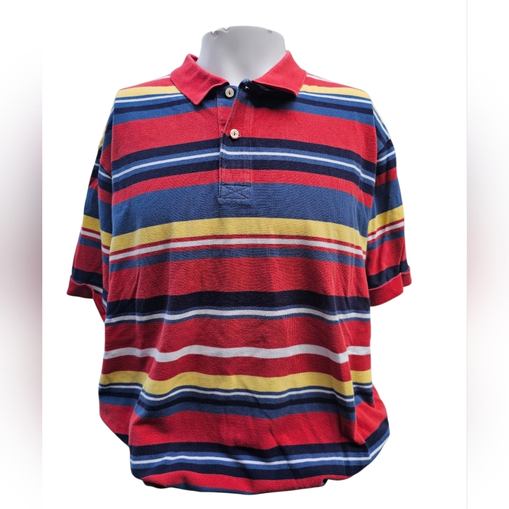 American Living XXL Striped Polo‎ Shirt